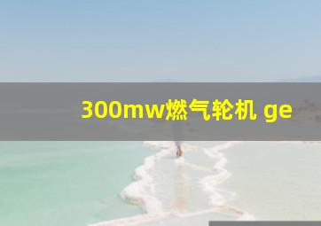 300mw燃气轮机 ge